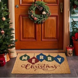 Festive Merry Christmas Doormat